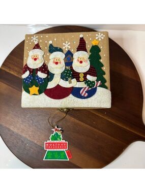 Holiday Treasures Ornament Set – Snowmen & Angels – Set of 4 With Original Box